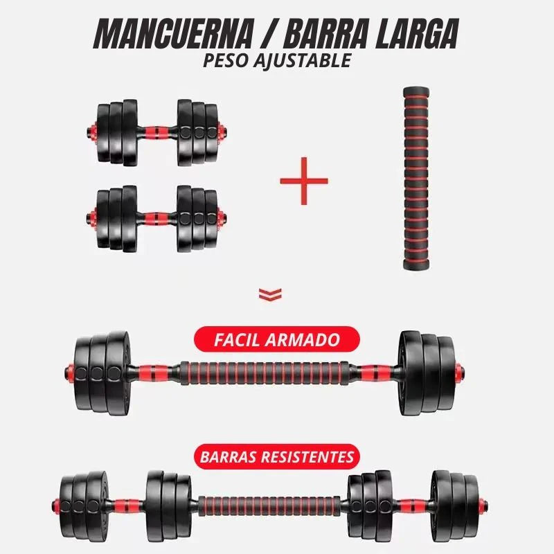 KIT MANCUERNAS 40LBS PREMIUM